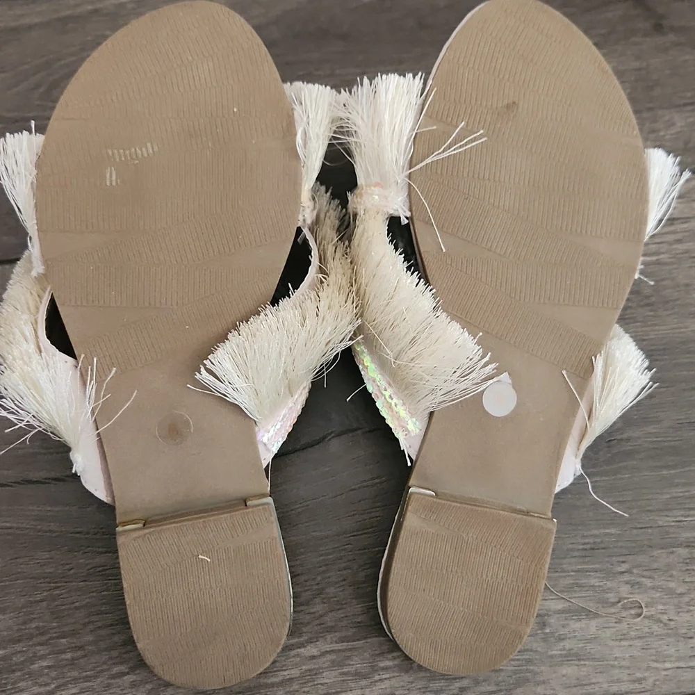 NEW JOYFOLIE | $60 Deandra Fringed & Sequined Sandal - Picture 6 of 6